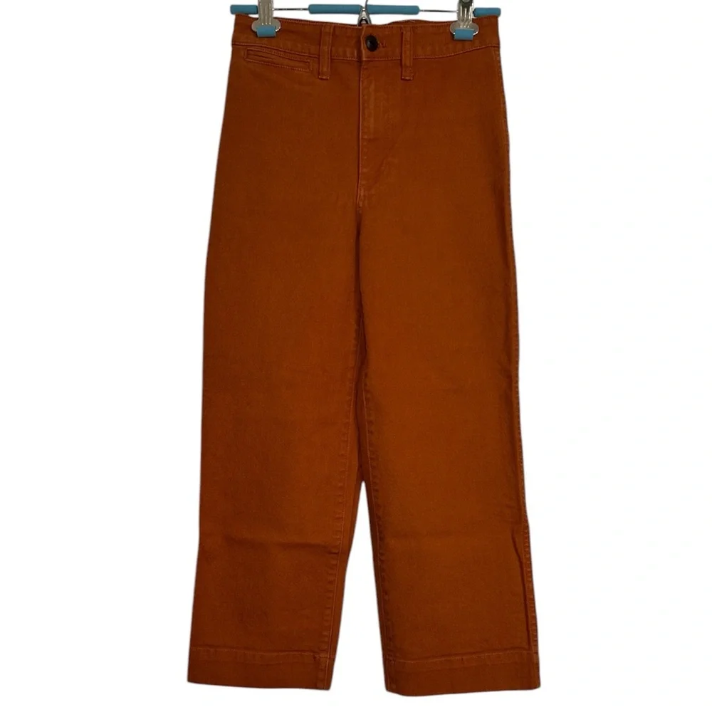 Madewell Slim Emmett Wide-Leg Crop Pants - Picture 5 of 10